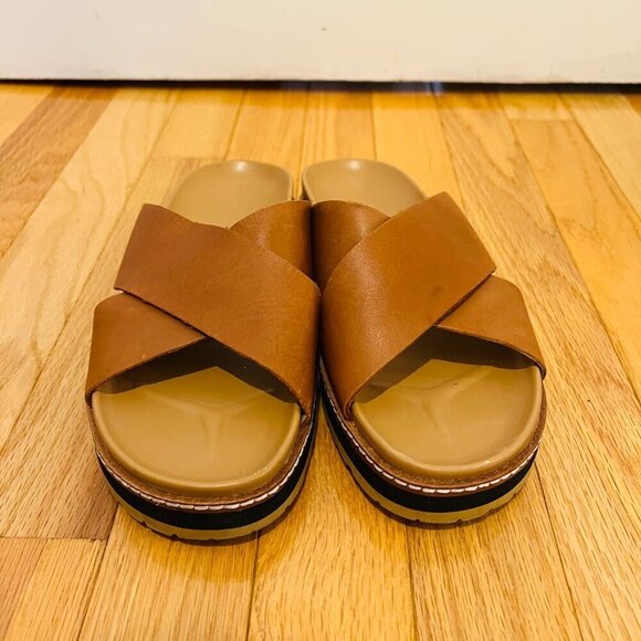 MADEWELL The Dayna Lugsole Slide Sandal in Leather Size 7.5 in EUC - Picture 4 of 16